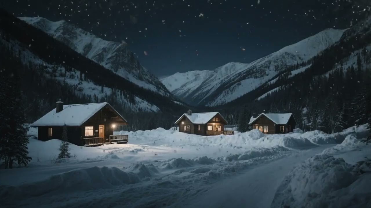 Heavy Blizzard in the Forest  & Brown Noise 8 hours  Relaxing Sounds for Concentration