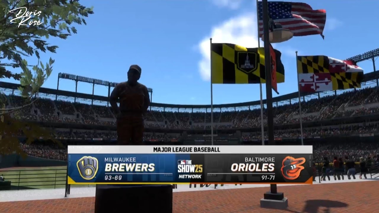 Milwaukee Brewers Vrs Baltimore Orioles  | Mlb The Show 25