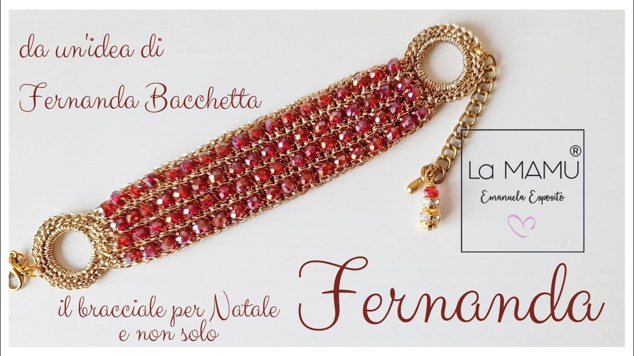 FERNANDA bracciale realizzato ad uncinetto