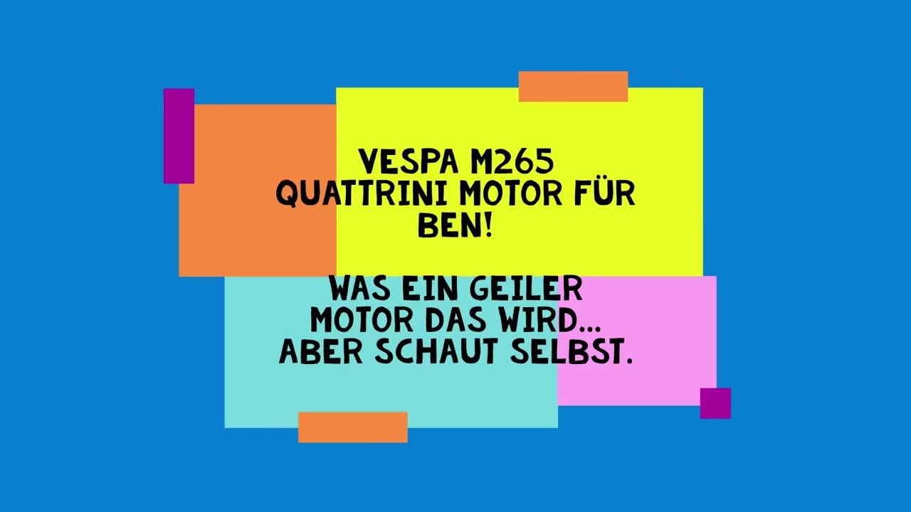 Vespa Quattrini M265 Motor  August 2023