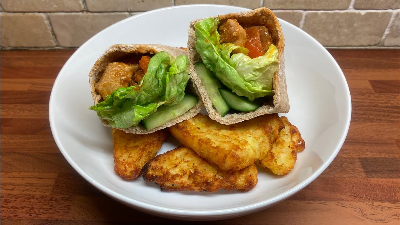 Chicken pockets & Hash browns. 