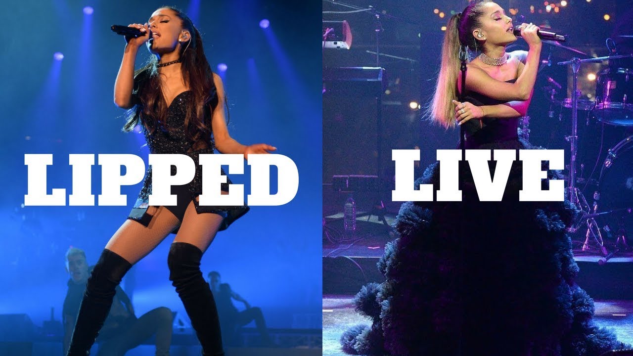 Ariana Grande - Lip Synced vs Live Vocals