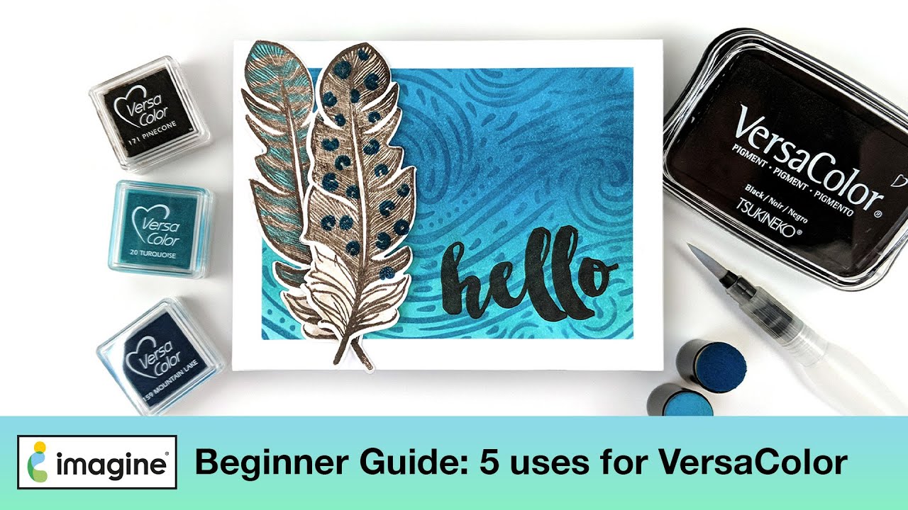 Beginner Guide: 5 Ways to use VersaColor Ink for Cardmaking