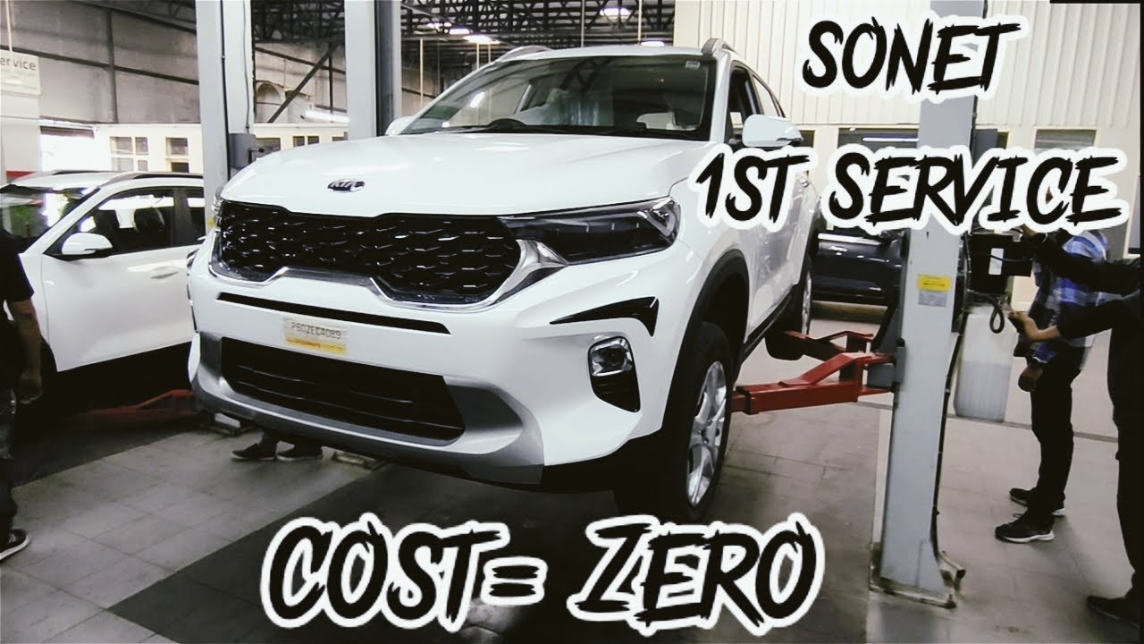 First Service Experience I Kia Sonet I  HTX 1.5 Diesel I Servicing Cost Zero