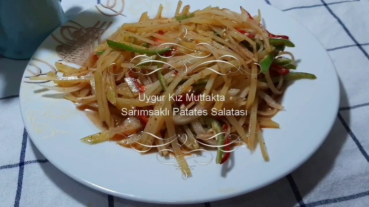 Sarımsaklı Patates Salatası | سامساقلىق بەرەڭگە سالىتى| #salad #uyghurfood