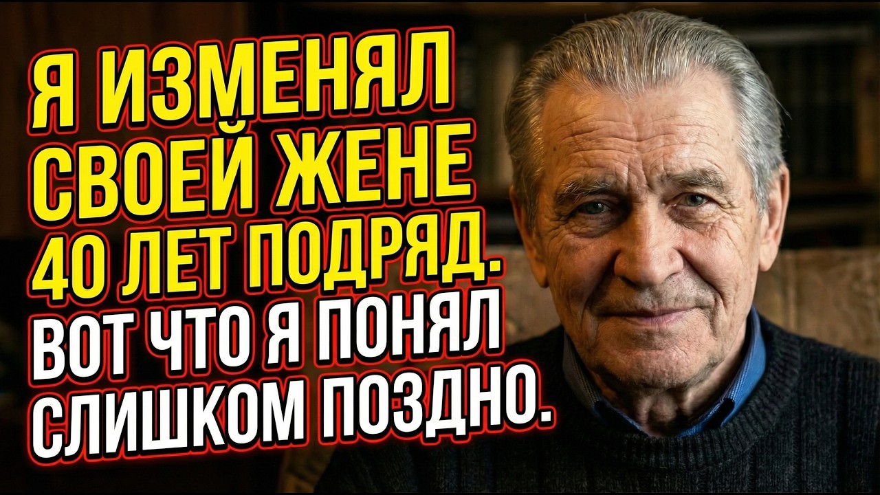 Мне 80 лет. Я изменял жене 40 лет подряд. Вот что я понял слишком поздно.