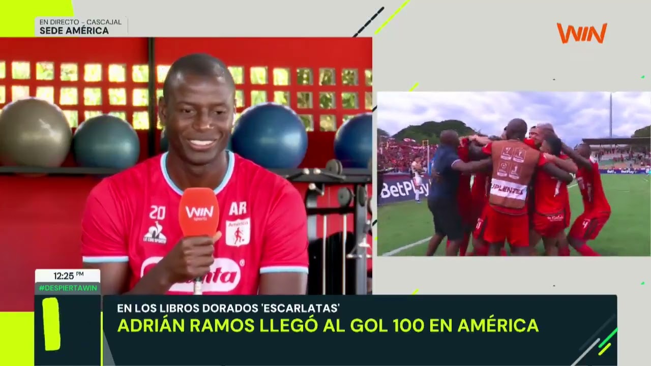 Adrián Ramos habló del presente de América de Cali y de su gol 100 con la 'Mecha'