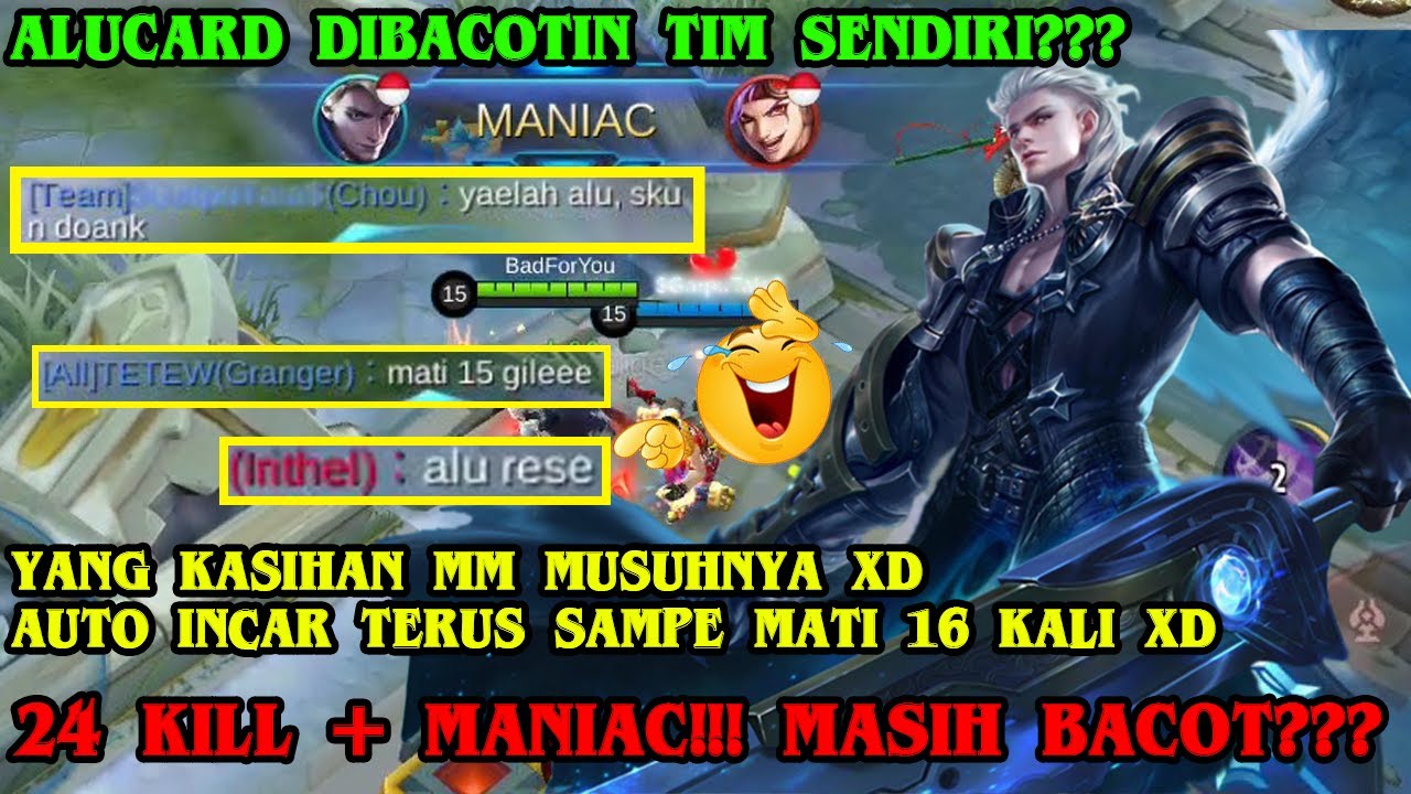 ALUCARD DIBACOTIN TIM SENDIRI??? YG KASIHAN MM MUSUHNYA AUTO INCAR SAMPE MATI 16!!! XD - BADGAMER
