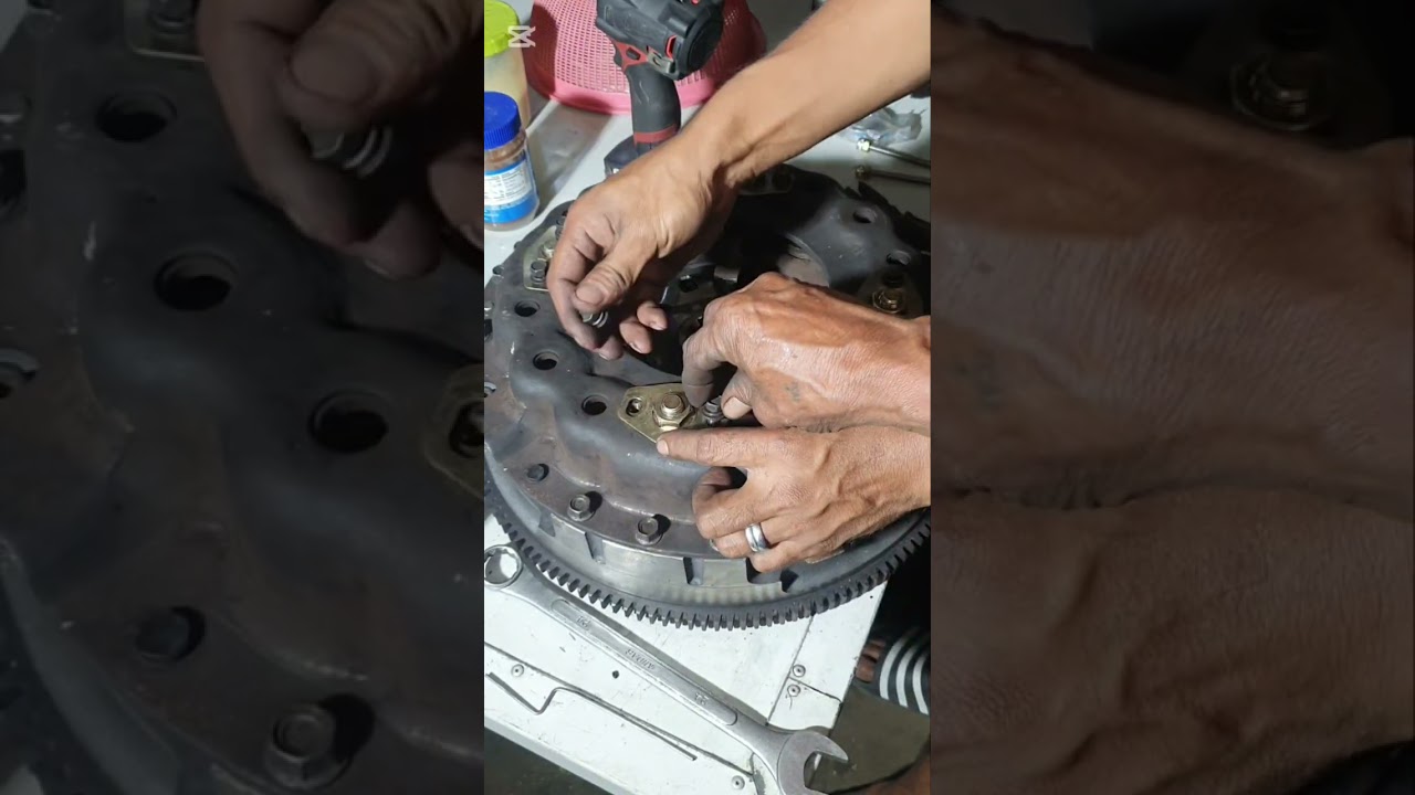 paano magkabit ng clutch lining  isuzu forward 6hk1