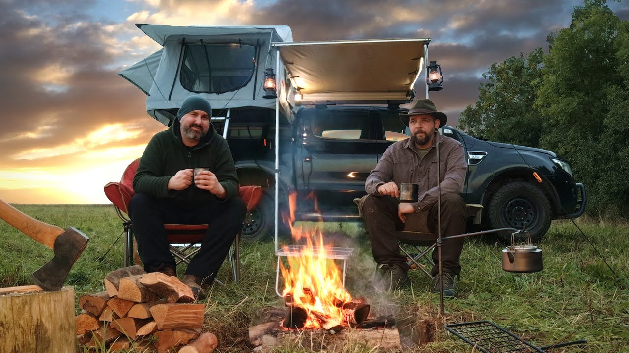Truck Camping in a  Roof Tent