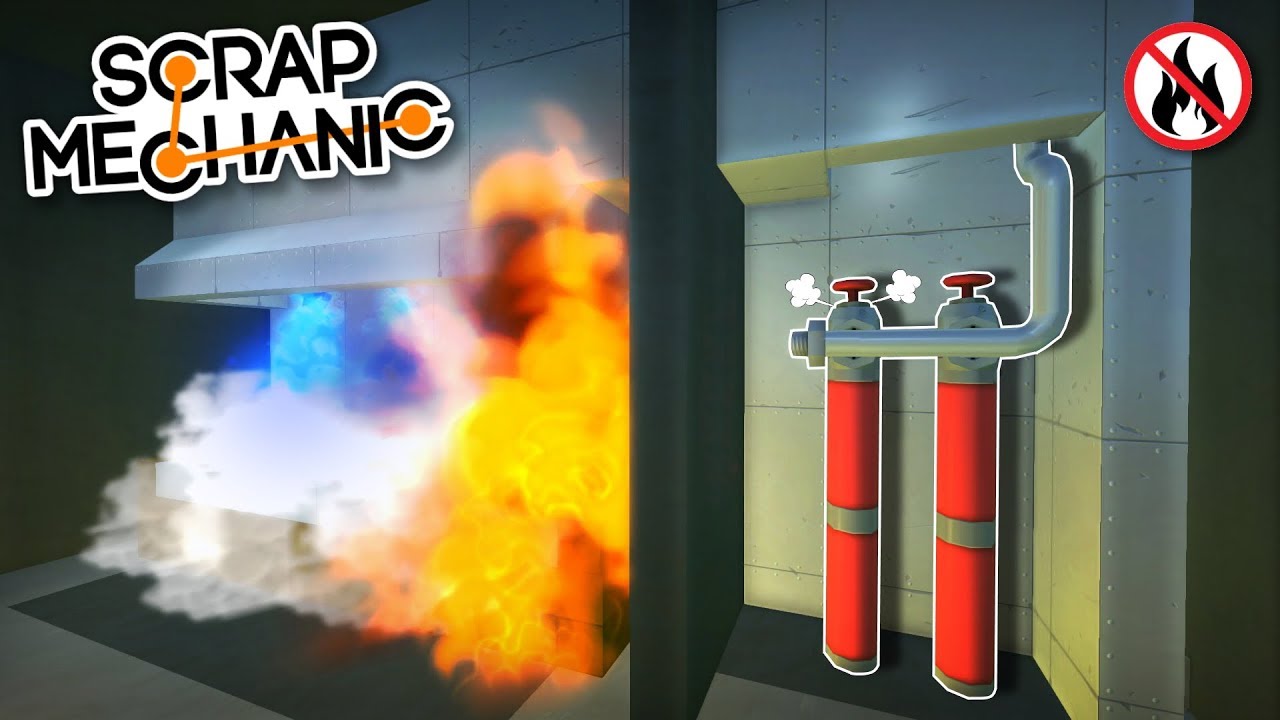 Automatic Fire Suppression System - Scrap Mechanic Creations!