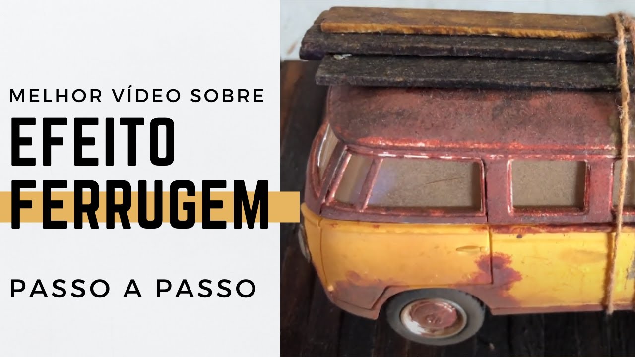 Melhor técnica para pintar efeito de ferrugem em dioramas!