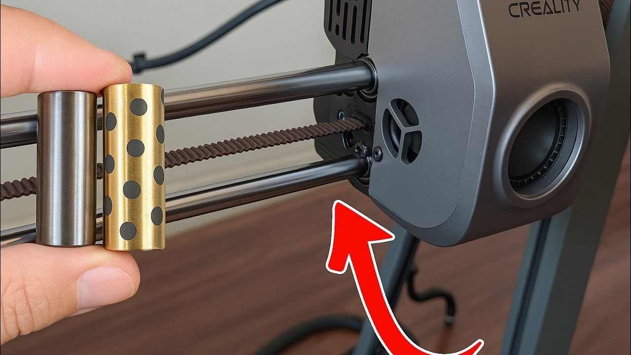 How to REPLACE the bushings on Ender 3 v3 Plus! *grinding on x axis*