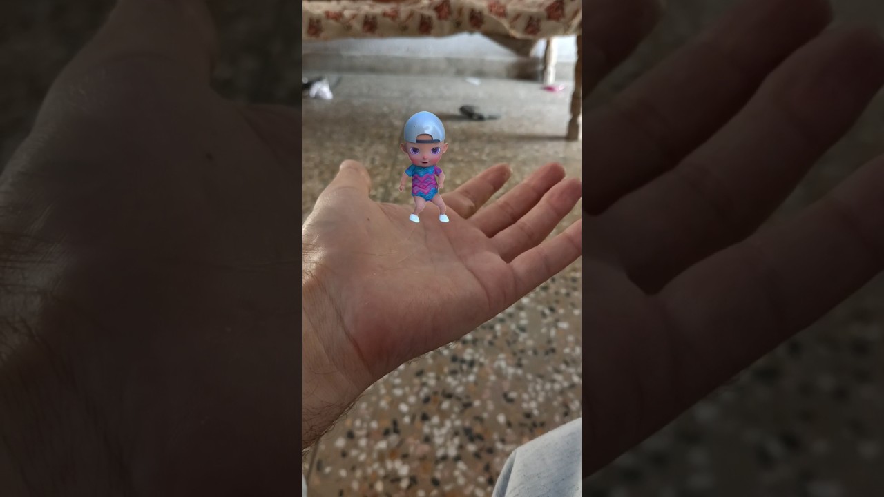 cute tiny baby dancing on Palm #tinybaby #babydance #babydancingshort #cutebaby #babyshark #baby