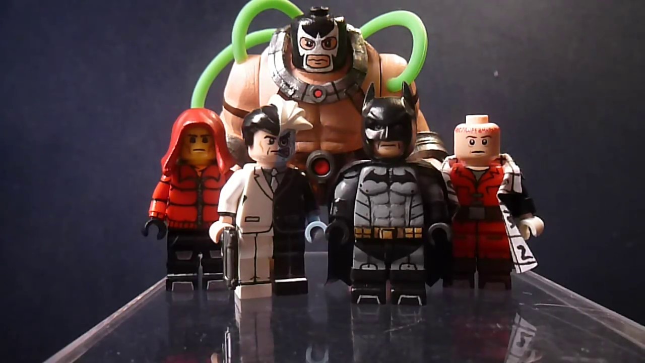 Custom Lego Batman Villain Minifigures Part 9 (Two Face, Calendar Man, Anarky, and Bane Big Fig)