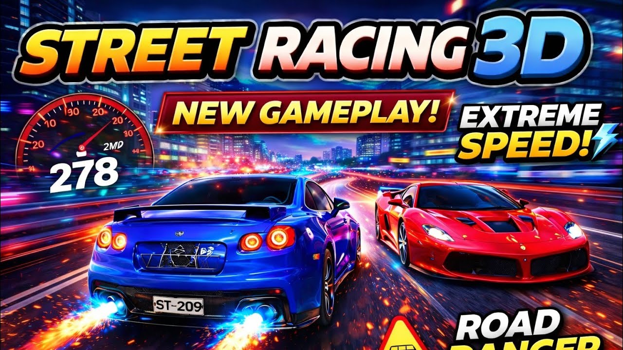 STREET RACING 3D Gameplay | Extreme Speed, Nitro Boost & Real Car Action!