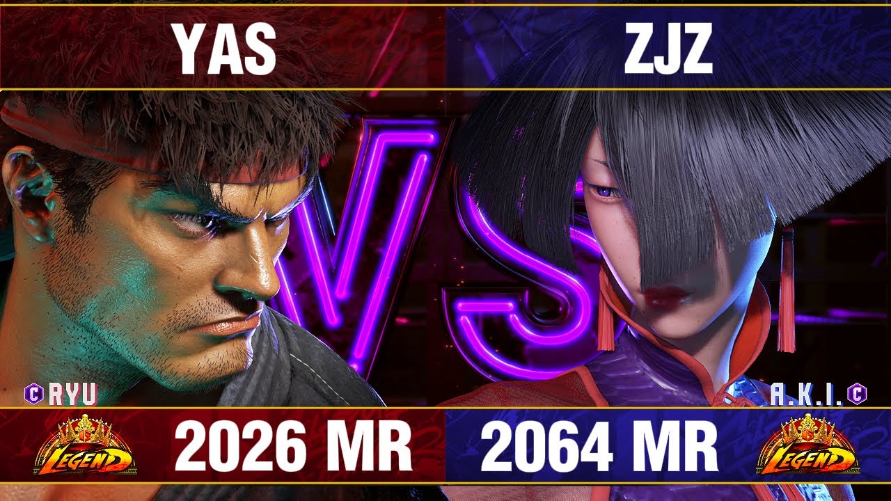 【スト6】ヤス vs ZJZ (リュウ vs アキ) SF6 YAS vs ZJZ (Ryu vs Aki)