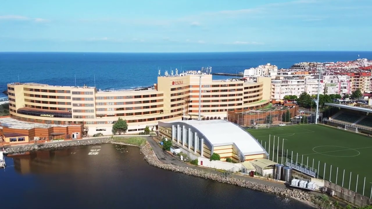 Grand Hotel Pomorie aerial video.