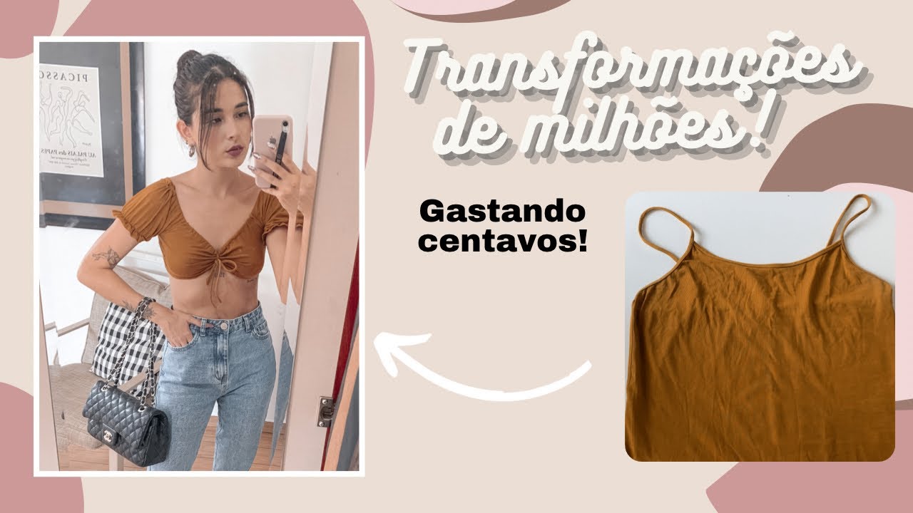 TRANSFORMANDO ROUPAS DE BRECHÓ | DIY croppeds estilo Shein, manga bufante & mais!