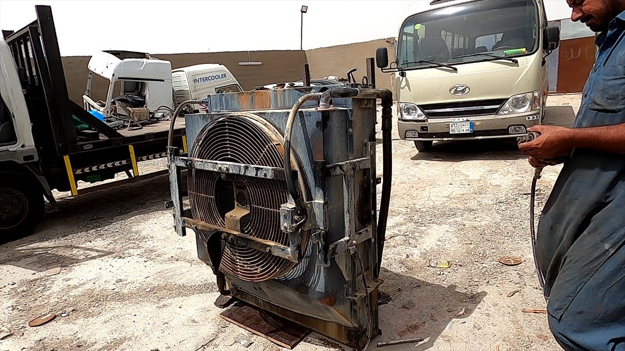How to Clean and Restoration Radiator | Doosan Excavator Radiator |  Complete Video |