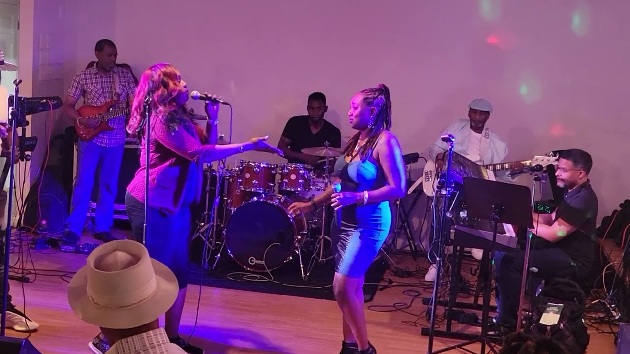 Brigette Johnson and LaNesha Alexander singing 