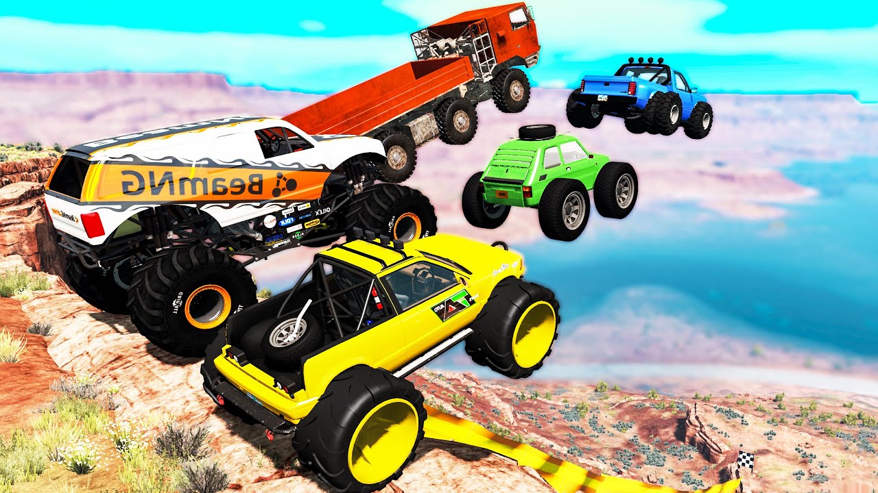 Monster Trucks Mud Battle #3 - Beamng drive