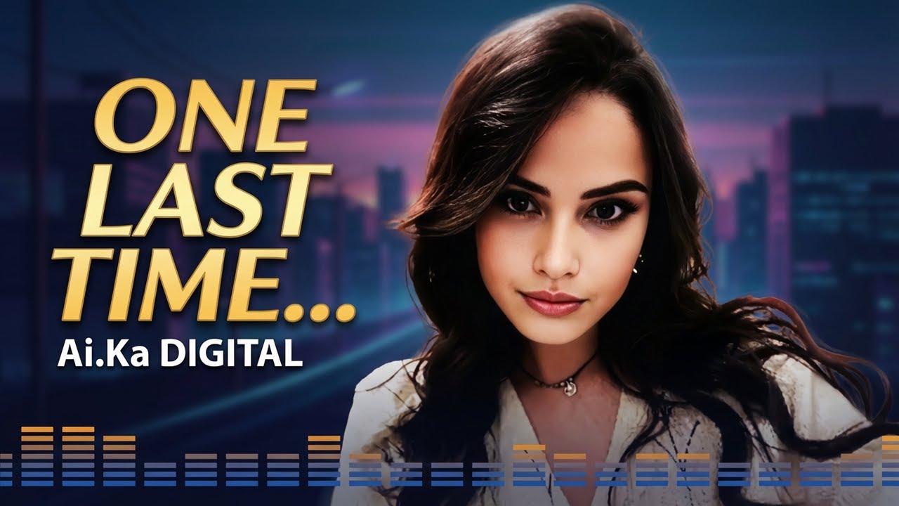 One Last Time... 💔 AI.KA Digital Singer | Official Video | Synth Ballad in Italo Disco style