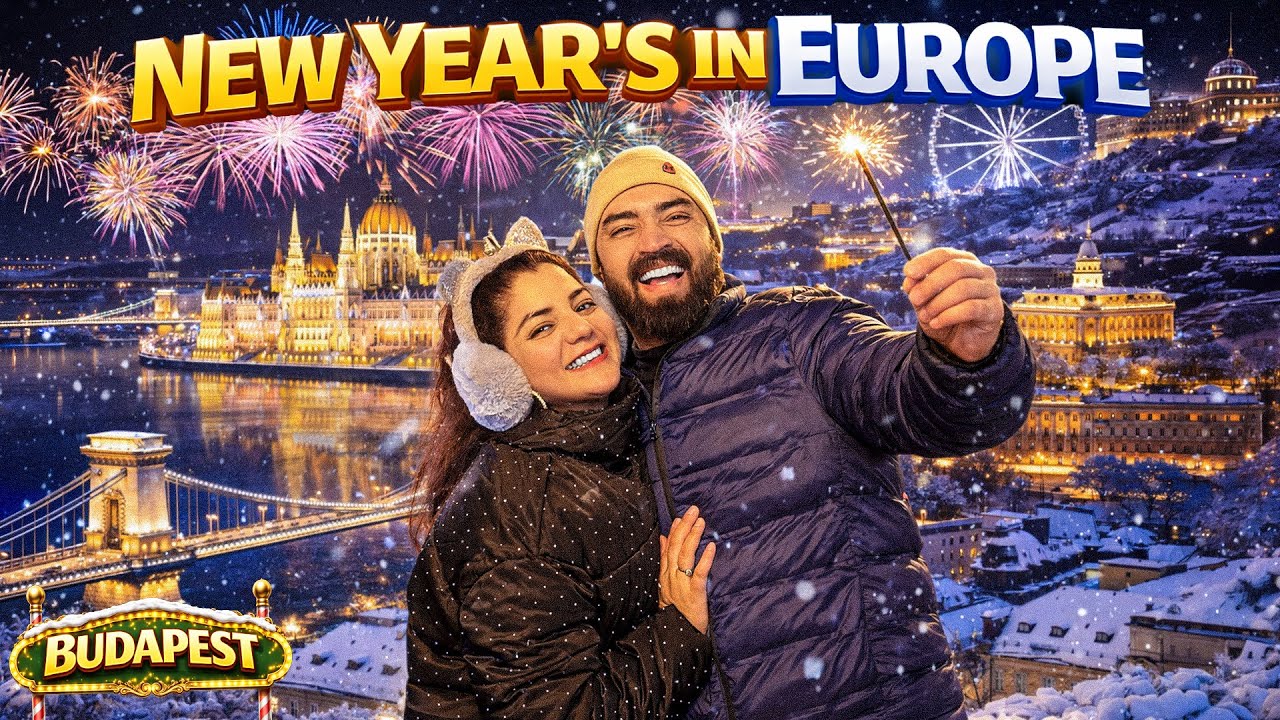 New Year 2026 Europe Vlog 🎆 | Budapest Fireworks, Nightlife & Party | Travel Vlog Budapest Hungary