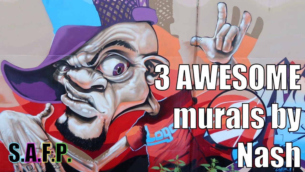 3 AWESOME murals by Nash