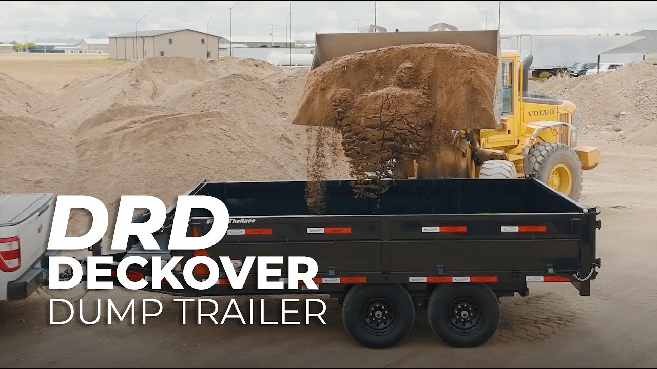 DRD Deckover Dump Trailer Fold-Down Sides www.durahaul.com