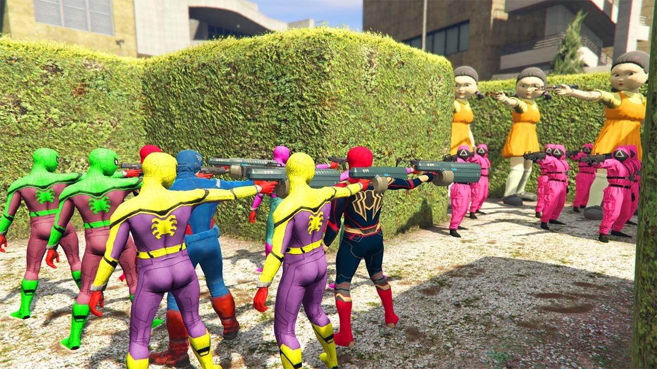 Team Spider Man vs Team Suid Game