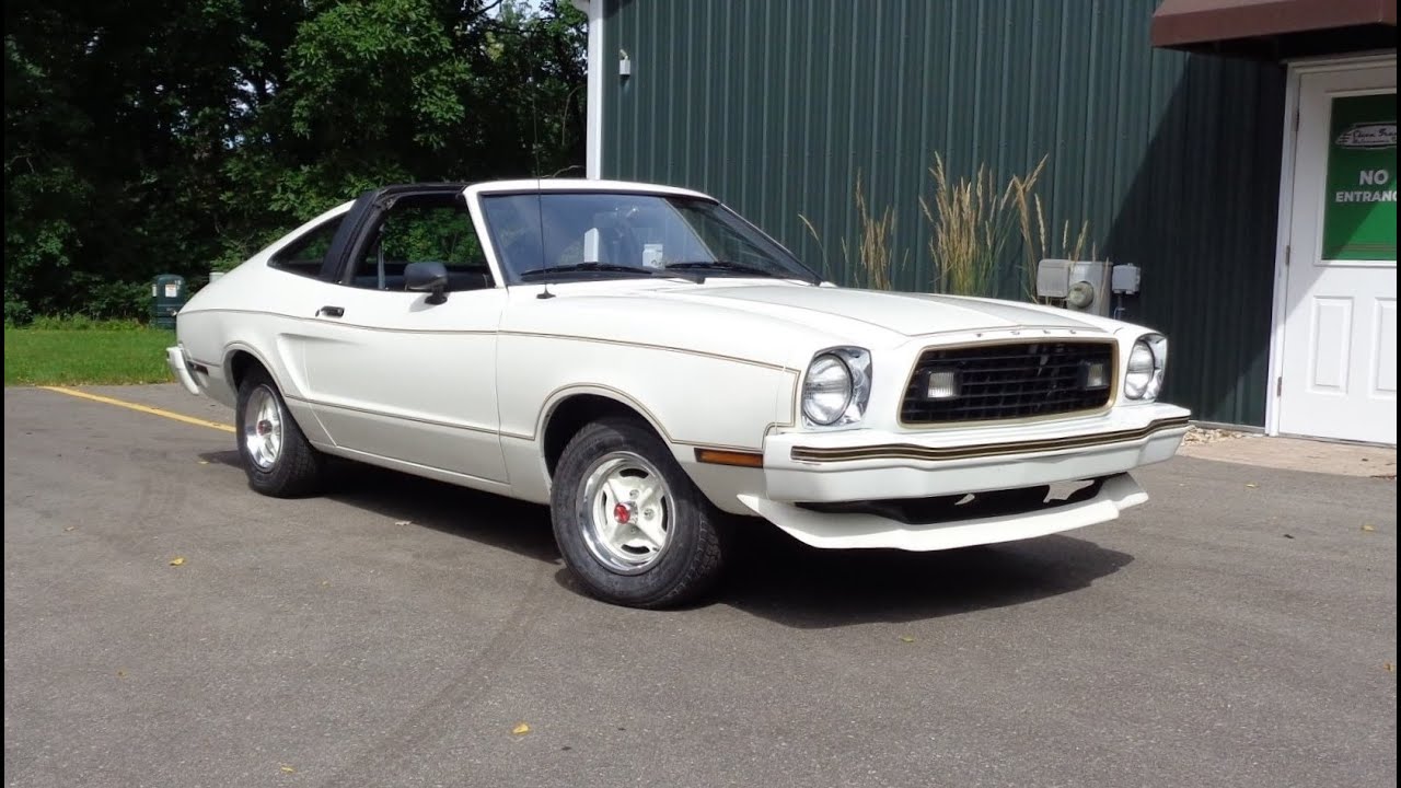 1978 Ford Mustang II Rallye Appearance Package White & Engine Sound My Car Story with Lou Costabile