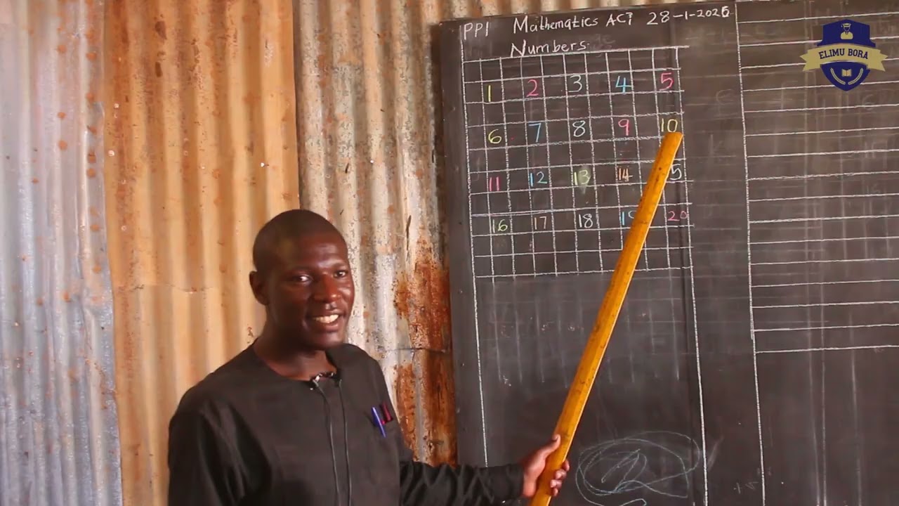 Numbers | PP1 Maths Lesson by Mr Otidi