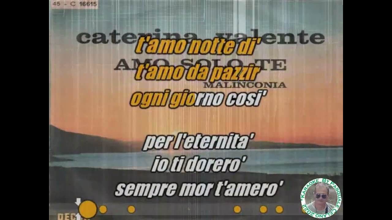 Caterina Valente   Amo solo te KARAOKE FAIR USE