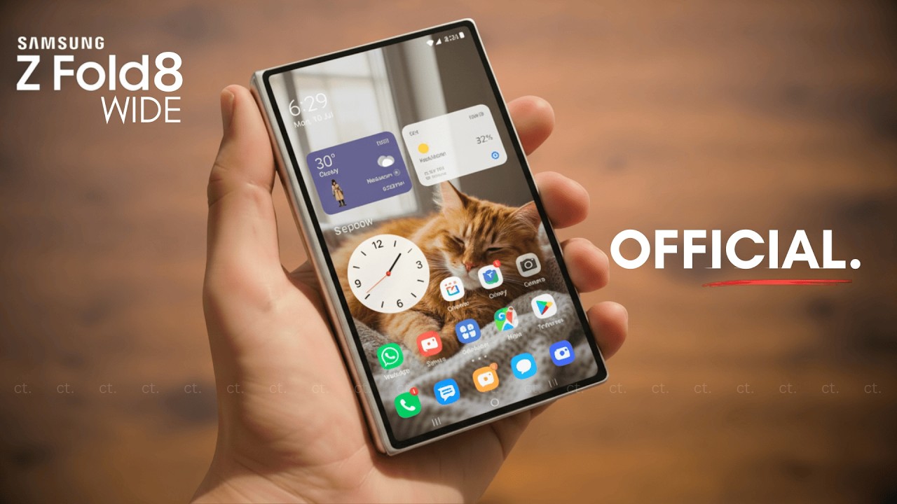 Samsung Galaxy Z Fold 8 Wide &mdash; первый официальный взгляд