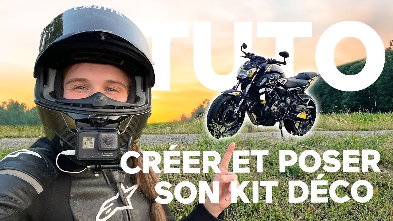 Comment créer et poser ton kit déco sur ta moto - Unique en france ! TUTO - Em0tik Motarde