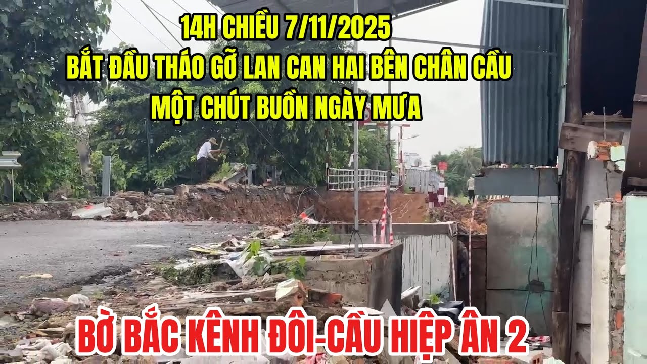 Bờ bắc kênh đôi- Giải tỏa quận 8-: Cầu Hiệp Ân 2- Cây Cầu Sắt nhiều kỹ niệm của bà con quận 8