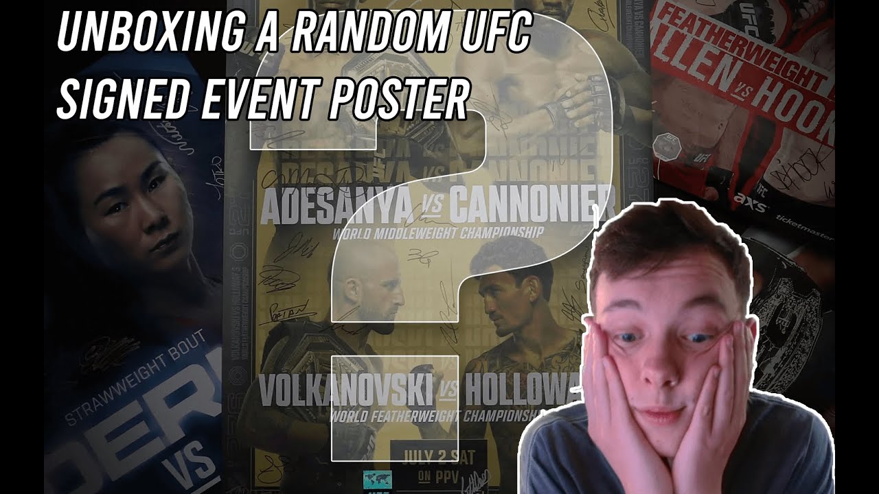 Unboxing a random signed UFC event poster