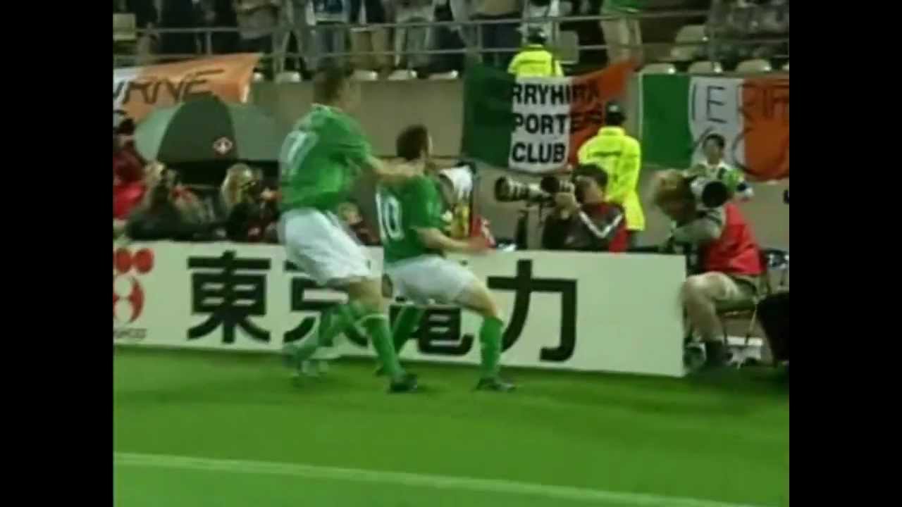 (HQ) Robbie Keane Last Minute Goal Republic of Ireland v Germany 2002 World Cup