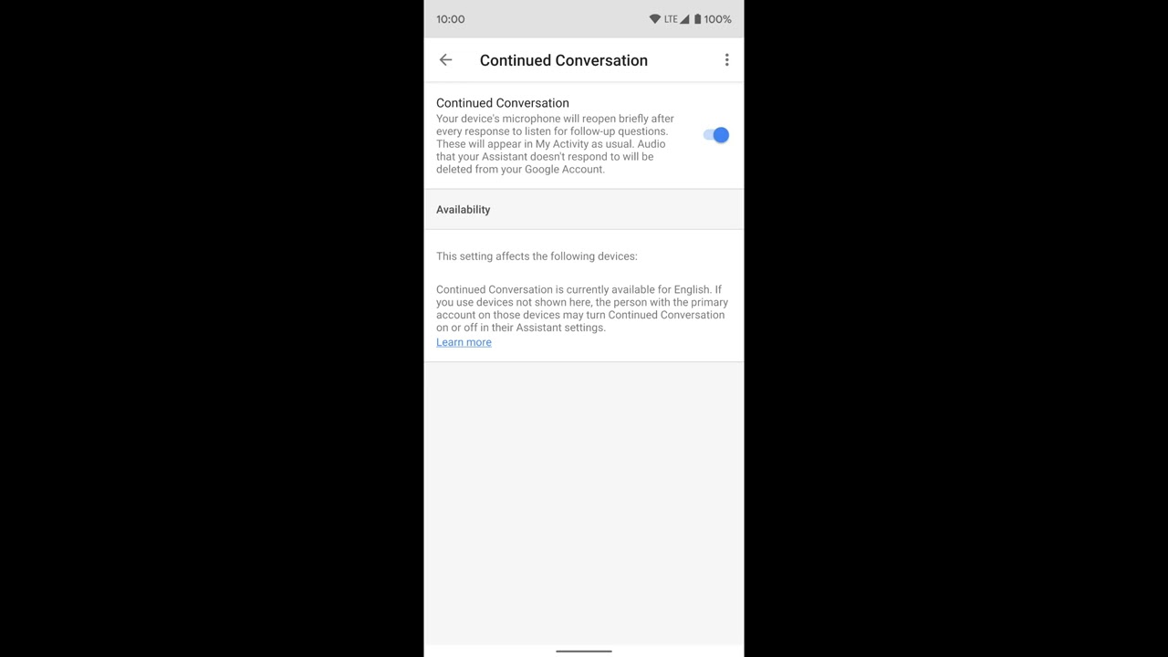Home app: Continued Conversations