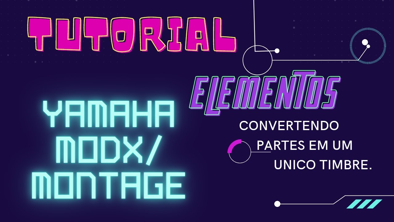Converta seus timbres Multi em uma unica parte ! Yamaha MODX e MONTAGE