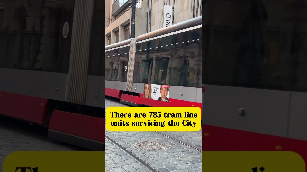 Prague, Czech Republic tram system 24 hours public transport 