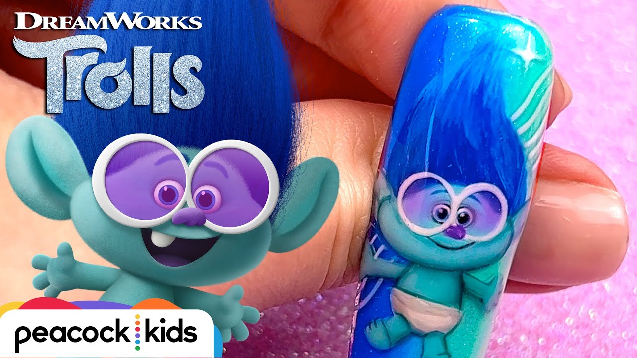 These TROLLS Nails are WILD! 💅 Nail Art DIY | TROLLS BAND TOGETHER
