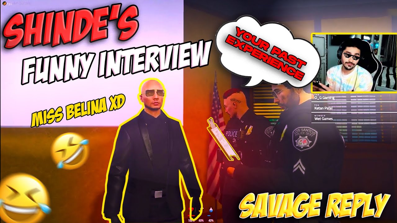 SHINDE FUNNY LSPD INTERVIEW IN GTA HTRP | HYDRA TOWN ROLEPLAY #Jokerkihaveli