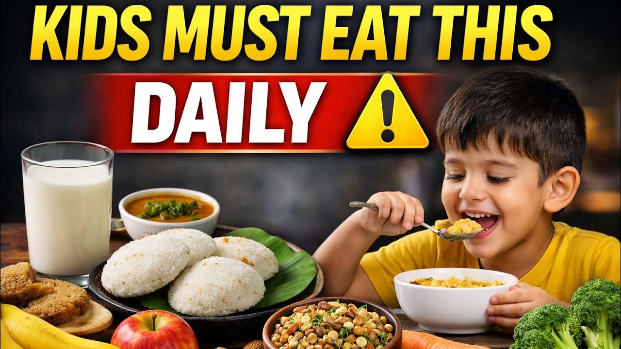 పిల్లలు రోజూ తప్పక తినాల్సిన ఆహారం | ఈ ఒక్క తప్పు చేస్తే భవిష్యత్తే ప్రమాదం ⚠️