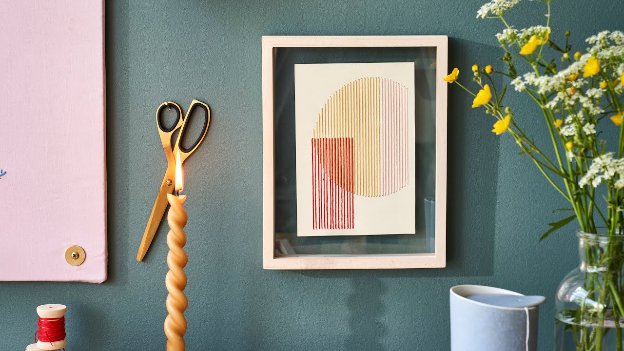 Paper embroidery – DIY by Søstrene Grene