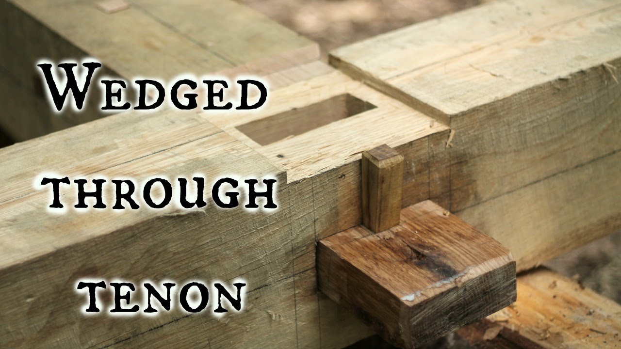 Our Timber frame cabin Part V: Wedged through tenons