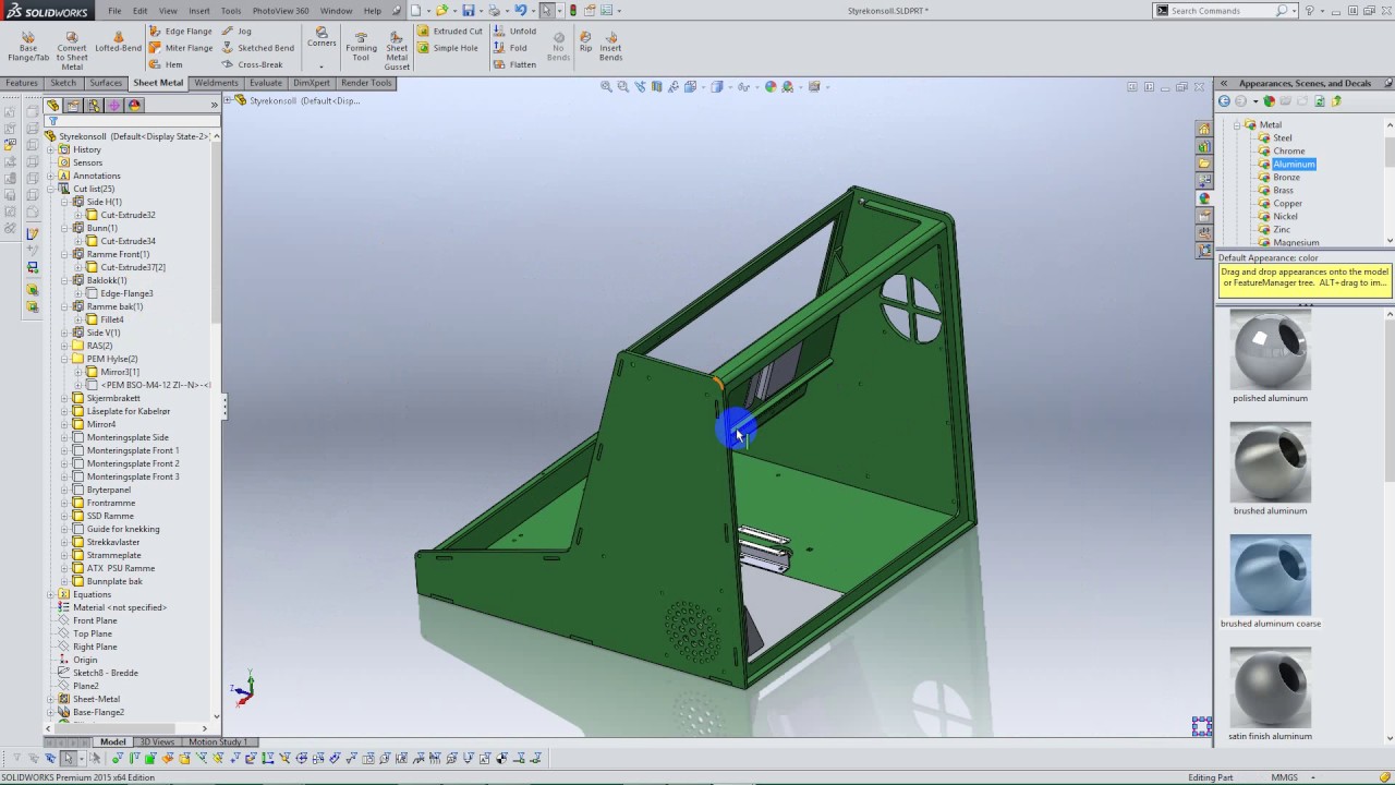 Solidworks Sheet metal easy joining. MultiBody Part.
