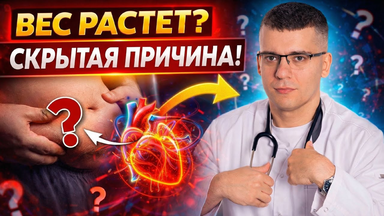 ВОТ почему ты не можешь похудеть! Гормон, который провоцирует ожирение...