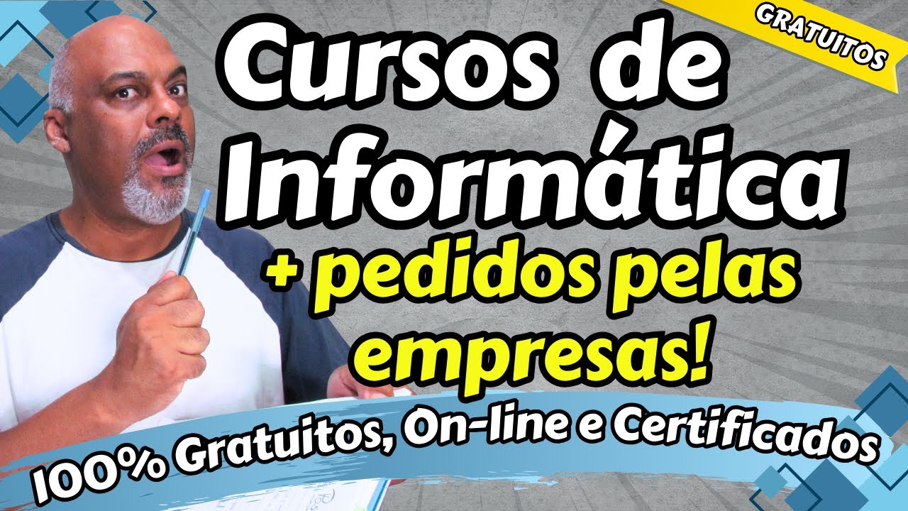 4 Cursos de Inform&aacute;tica Online Gratuitos com certificado Turbine seu curr&iacute;culo